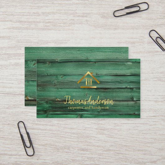 Professional Modern Home Repair Handyman Visitenkarte (Vorderseite/Rückseite Beispiel)