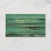 Professional Modern Home Repair Handyman Visitenkarte (Rückseite)