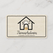 Professional Modern Home Repair Handyman Visitenkarte (Vorderseite)