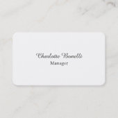 Professional Modern Minimalist Creative Visitenkarte (Vorderseite)