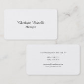 Professional Modern Minimalist Creative Visitenkarte (Vorne/Hinten)