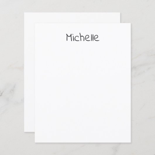 Professional Modern Minimalist Plain Own Name (Vorne/Hinten)