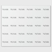 Professional Modern Minimalist Plain Own Name Geschenkpapier (Flach)