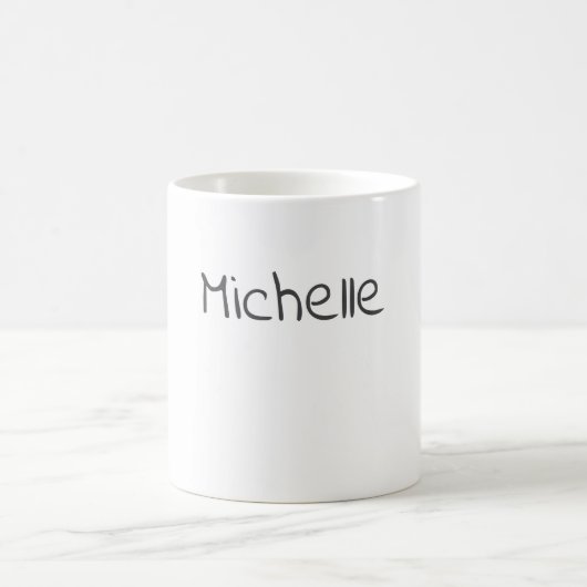 Professional Modern Minimalist Plain Own Name Kaffeetasse (Mittel)