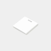 Professional Modern Minimalist Plain Own Name Post-it Klebezettel (angewinkelt)