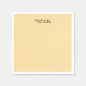 Professional Modern Minimalist Plain Own Name Serviette (Vorderseite)