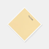 Professional Modern Minimalist Plain Own Name Serviette (Ecke)