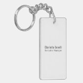 Professional Modern Minimalist Plain  Schlüsselanhänger (Vorderseite links)