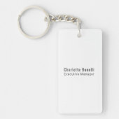 Professional Modern Minimalist Plain  Schlüsselanhänger (Vorderseite)