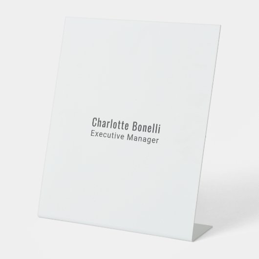 Professional Modern Minimalist Plain  Sockelschild (Vorderseite)