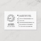 Professional Modern Minimalist QR Code Logo Visitenkarte (Vorderseite)