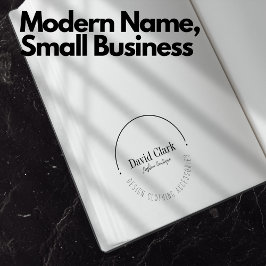 Professional Modern Name Small Business Owner Permastempel