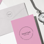 Professional Modern Name Small Business Owner Permastempel