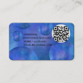 Professional Modern Nebula Galaxy QR Code card Visitenkarte (Vorderseite)