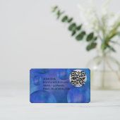 Professional Modern Nebula Galaxy QR Code card Visitenkarte (Stehend Vorderseite)