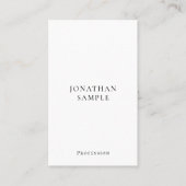 Professional Modern Simple Template Vertical Visitenkarte (Vorderseite)