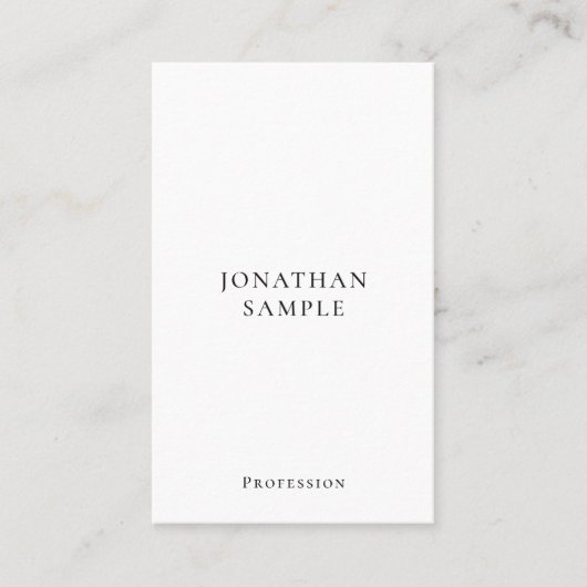 Professional Modern Simple Template Vertical Visitenkarte (Vorderseite)