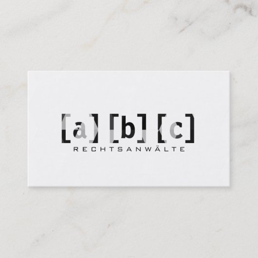 professional modern terminkarte (Vorderseite)