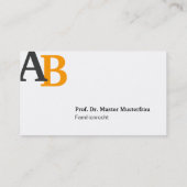 professional modern visitenkarte (Rückseite)