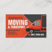 Professional Moving Services - Relocation Visitenkarte (Vorderseite)