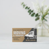 Professional Moving Services - Relocation Visitenkarte (Stehend Vorderseite)