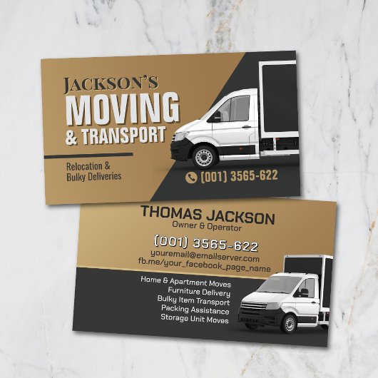 Professional Moving Services - Relocation Visitenkarte