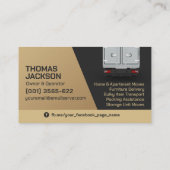 Professional Moving Services - Relocation Visitenkarte (Rückseite)