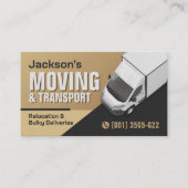 Professional Moving Services - Relocation Visitenkarte (Vorderseite)