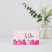 Professional Nail Artist Photo QR Code Visitenkarte (Stehend Vorderseite)