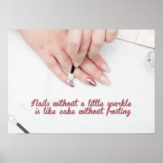 Professional Nail Care Wall Art Poster