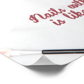 Professional Nail Care Wall Art Poster (Ecke)