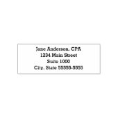 Professional Name 4 Line Return Address Suite No. Permastempel (Design)