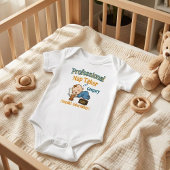 Professional Nap Taker: Funny & Cute Personalized Baby Strampler