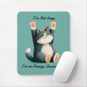 Professional Nap Taker Funny Sleeping Cat Mousepad (Mit Mouse)