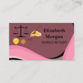 Professional Notary Public Business Card Template Visitenkarte (Vorderseite)