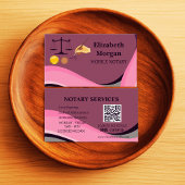 Professional Notary Public Business Card Template Visitenkarte
