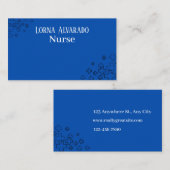 Professional Nurse Business Card Template Visitenkarte (Vorne/Hinten)