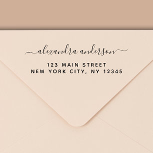Professional or Personal Elegant Return Address Permastempel
