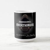 Professional Overthinker Funny Custom Name Mug Kaffeetasse (Mittel)