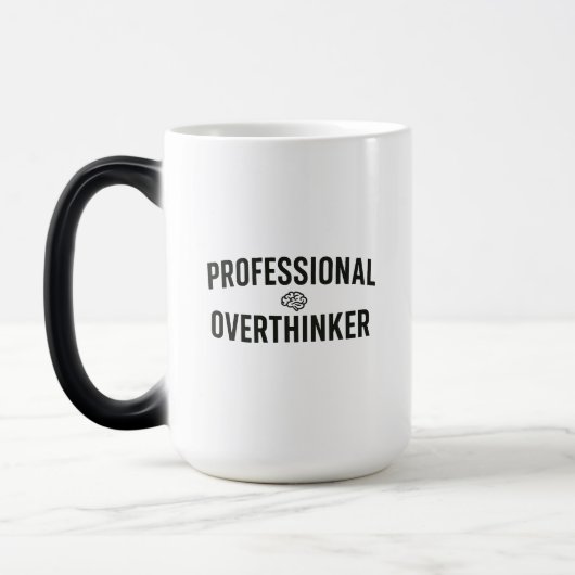 Professional Overthinker - Funny Design Verwandlungstasse (Links)