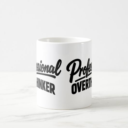 Professional Overthinker Funny  Kaffeetasse (Mittel)