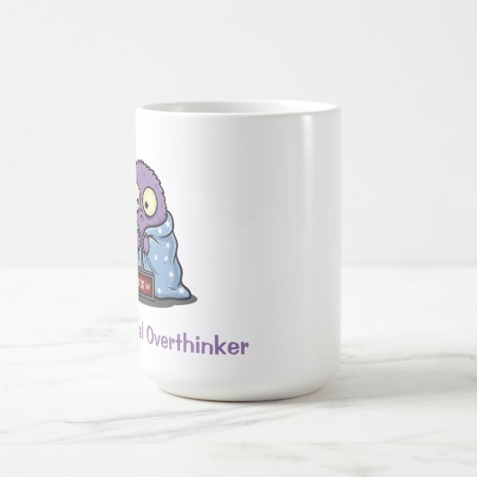 Professional Overthinker Monster Fun Kaffeetasse (Mittel)