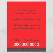 Professional Painter Discount Flyer (Hinten)