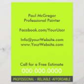 Professional Painter Flyer (Hinten)