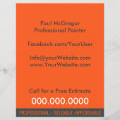Professional Painter Flyer (Hinten)