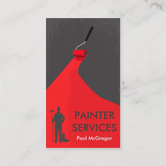Professional Painter Geschäft Card Visitenkarte (Rückseite)
