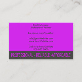 Professional Painter Geschäft Card Visitenkarte