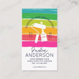 Professional Painting and Decorating handyman Visitenkarte