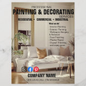 Professional Painting & Decorating Service Flyer | (Vorne)