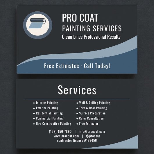 Professional Painting Painter Company Visitenkarte